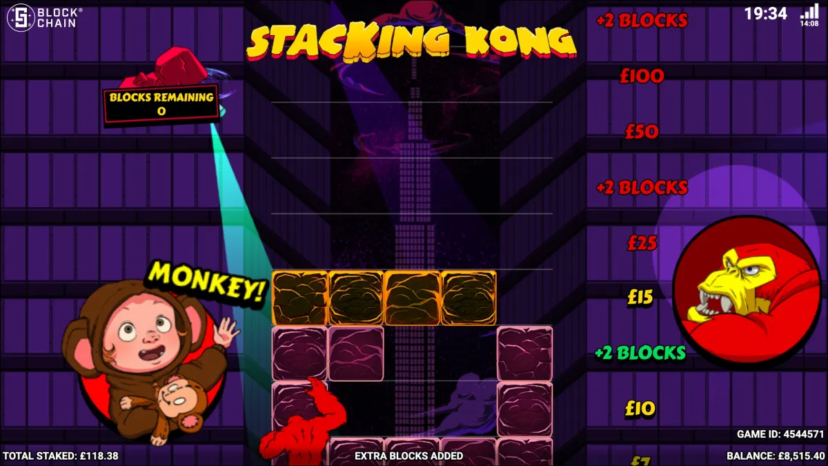 Stacking Kong gameplay screenshot