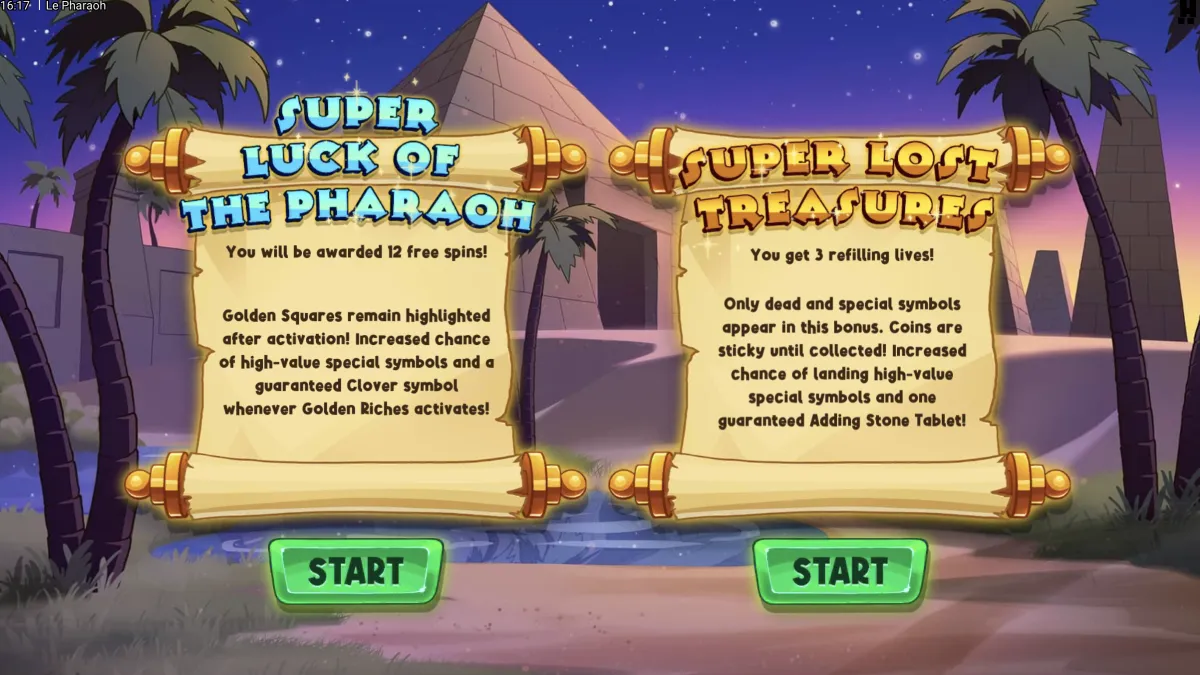 Le Pharaon gameplay screenshot