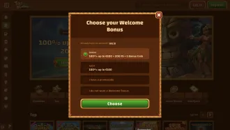 Tiki Casino website screenshots