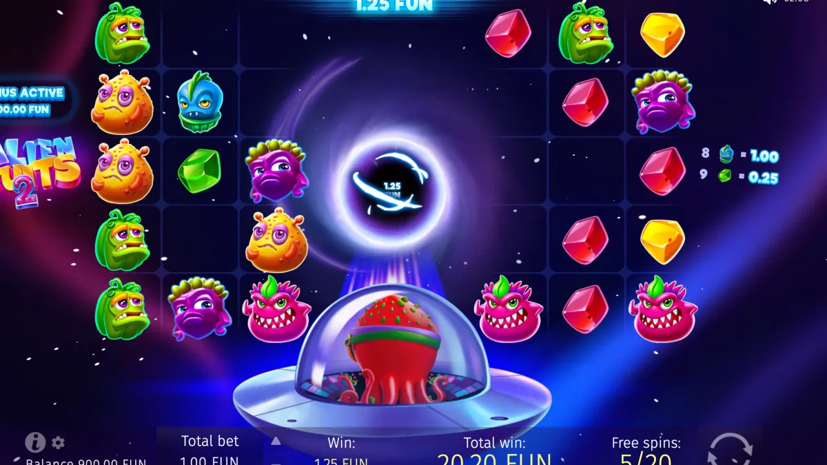 Alien Fruits 2 gameplay screenshot