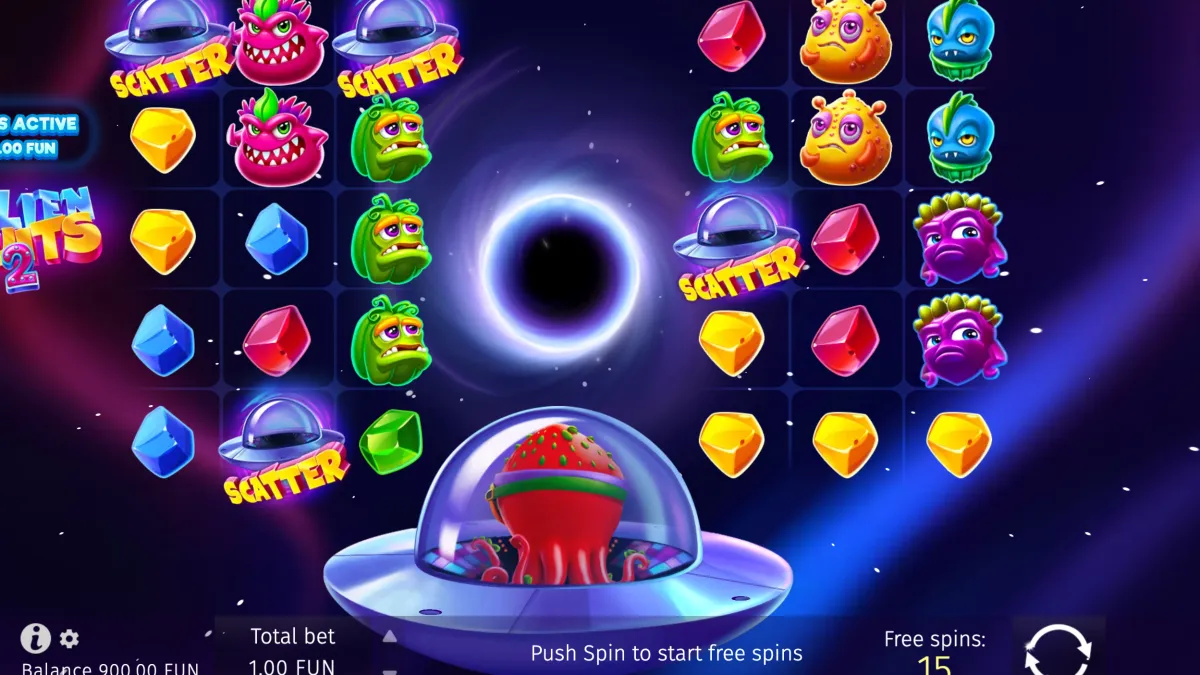 Alien Fruits 2 gameplay screenshot