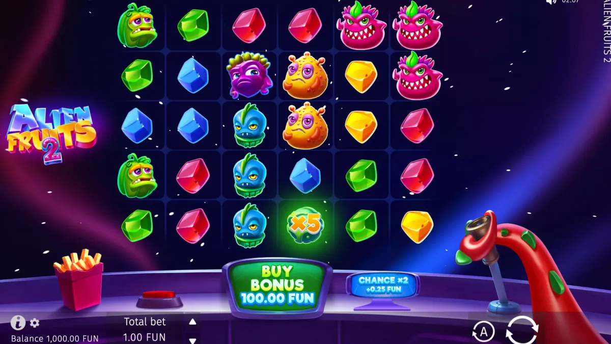 Alien Fruits 2 gameplay screenshot