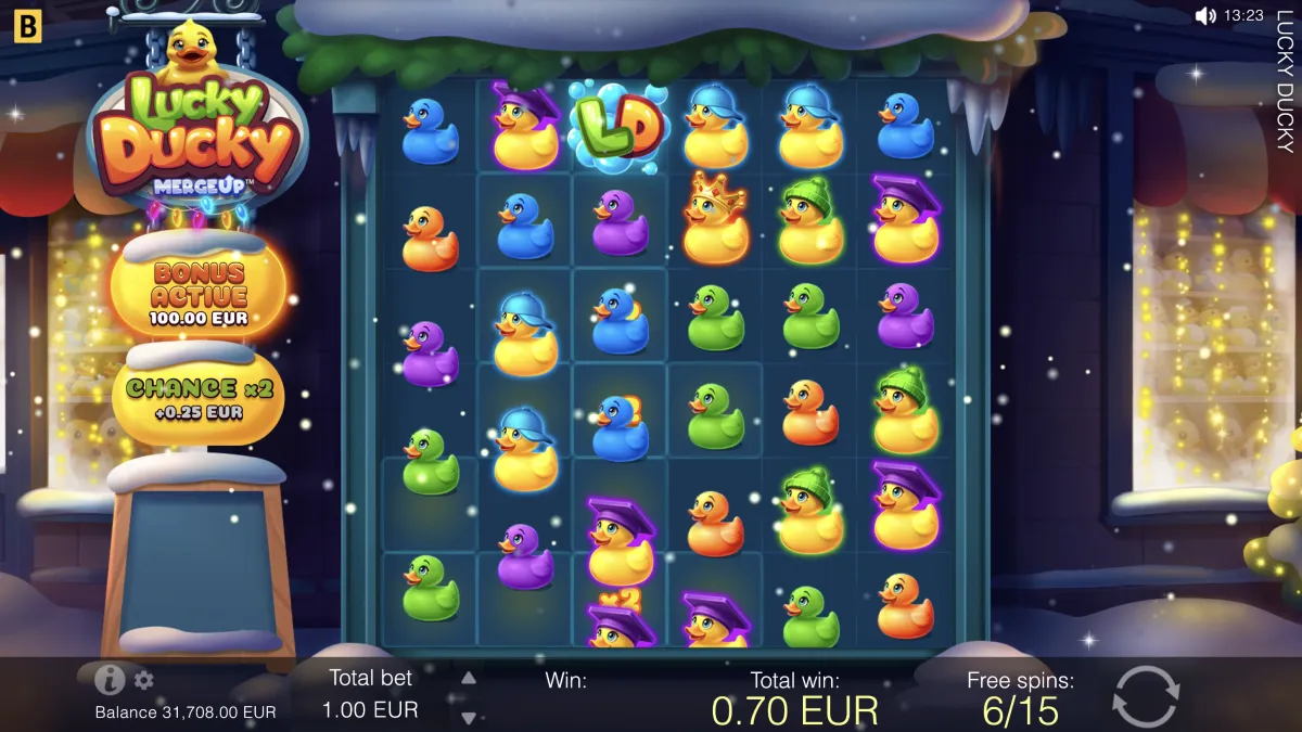 Lucky Ducky X-mas gameplay screenshot