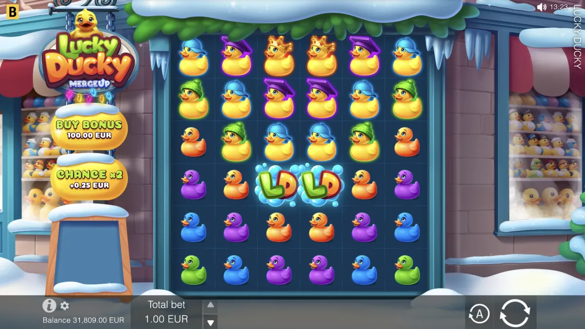 Lucky Ducky X-mas gameplay screenshot